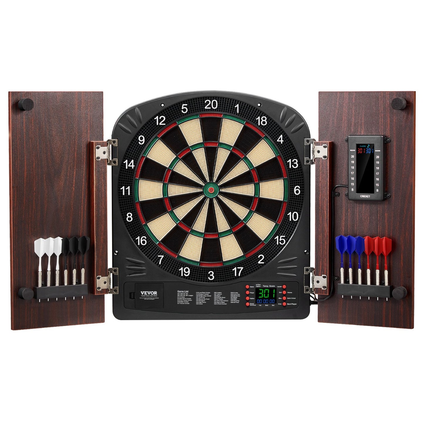 Dartboard und Cabinet Set komplett mit allem Zubehör Einfache Montage