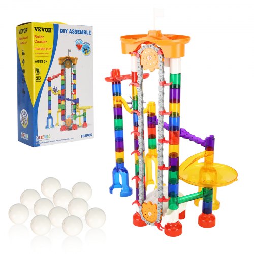 Marble Run Set 153 pcs with motorized elevator educational gift for kids
