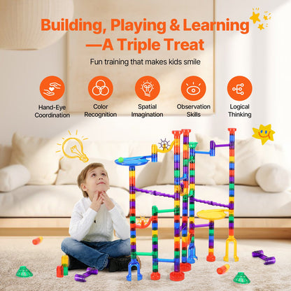 Marble Run Set 150PCS Building STEM Toy Educational Blocks Gift for Kids