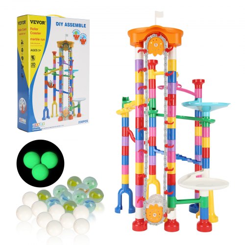 Marble Run Set 230 pcs with motorized elevator educational gift for kids