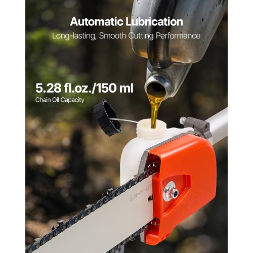 Petrol Pole Saw 25CC 2-Stroke Cordless Tree Trimmer 12" Bar | EU