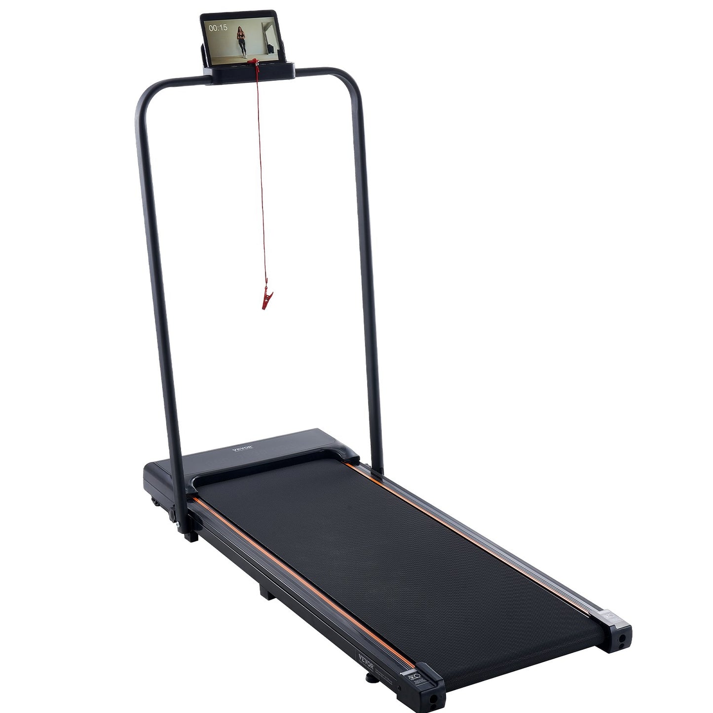 Walking Pad under skrivbordet Löpband med handtag för hemmakontoret