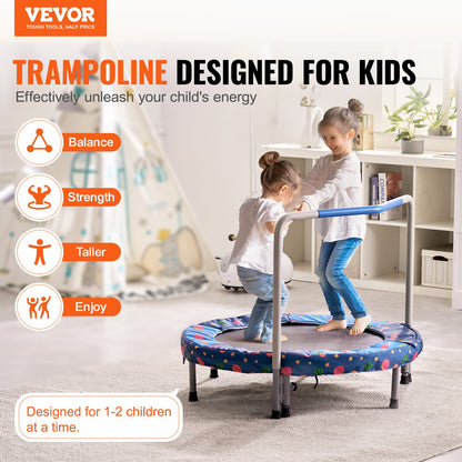 36" trampoline for kids foldable mini trampoline for toddlers indoor outdoor