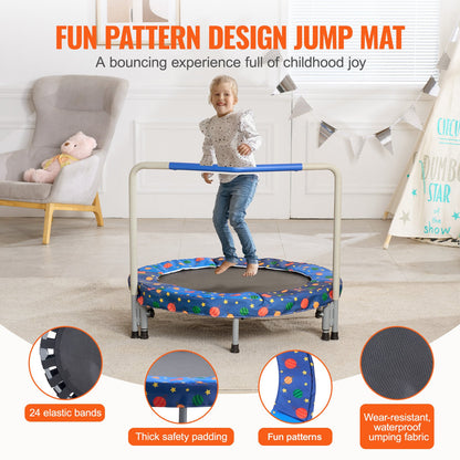 36" trampoline for kids foldable mini trampoline for toddlers indoor outdoor