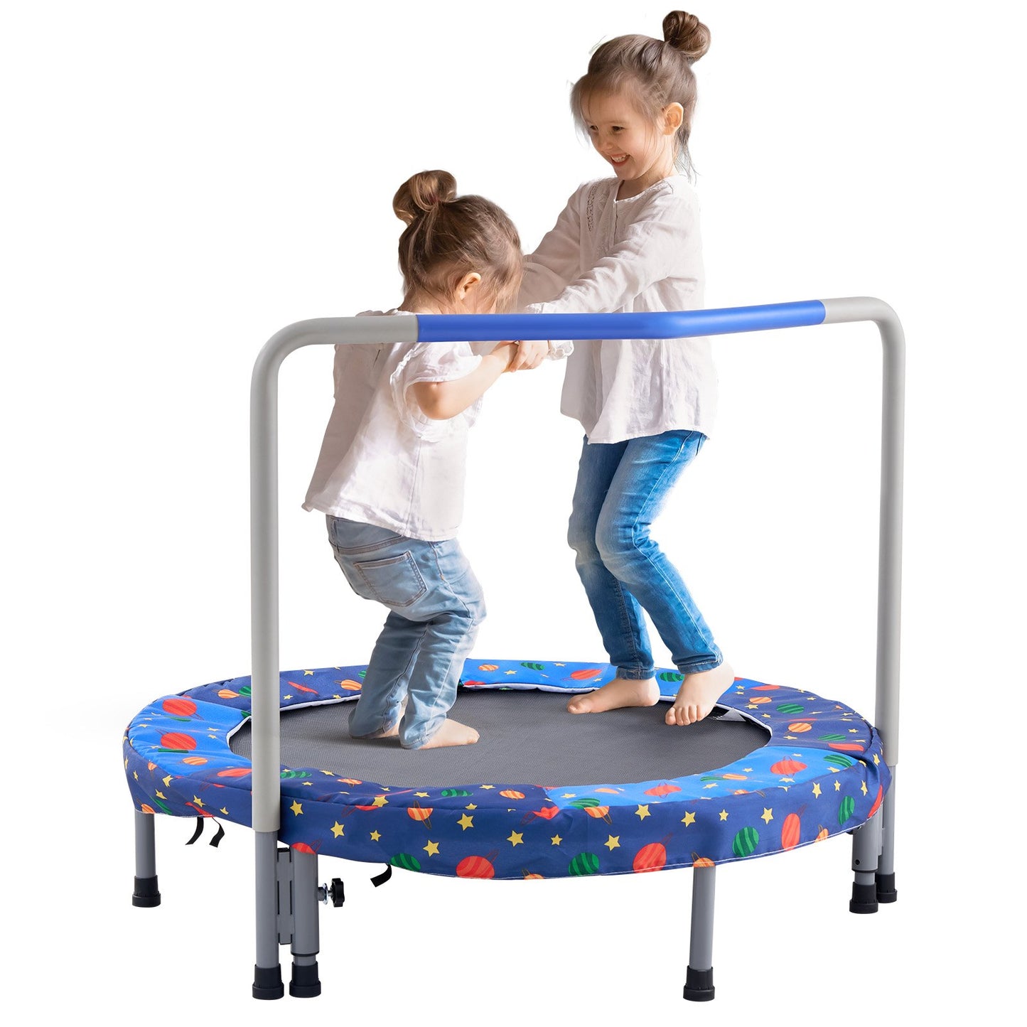 36" trampoline for kids foldable mini trampoline for toddlers indoor outdoor