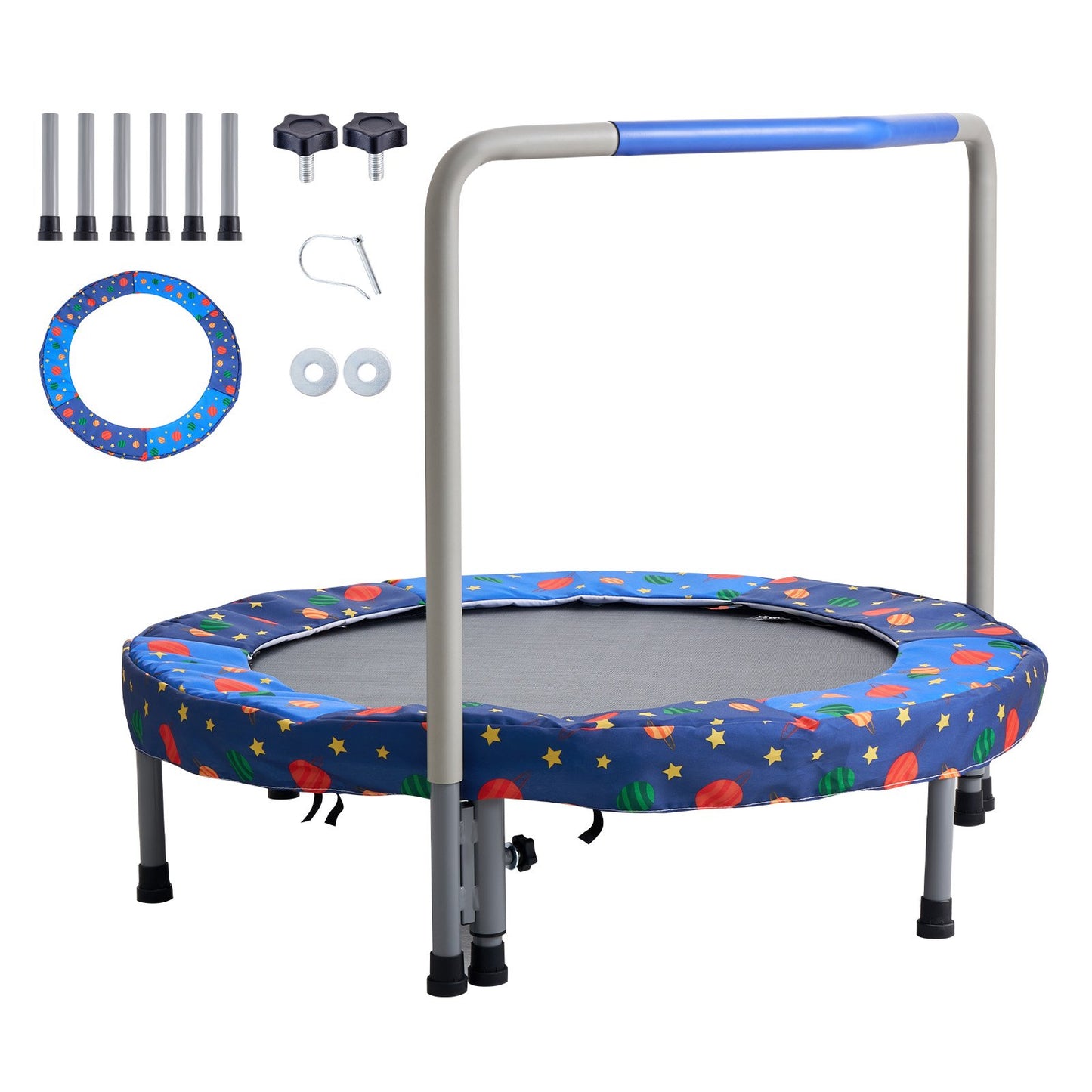36" trampoline for kids foldable mini trampoline for toddlers indoor outdoor