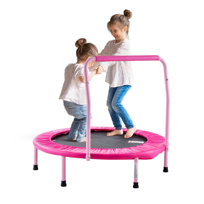 36" trampoline for kids foldable mini trampoline for toddlers indoor outdoor