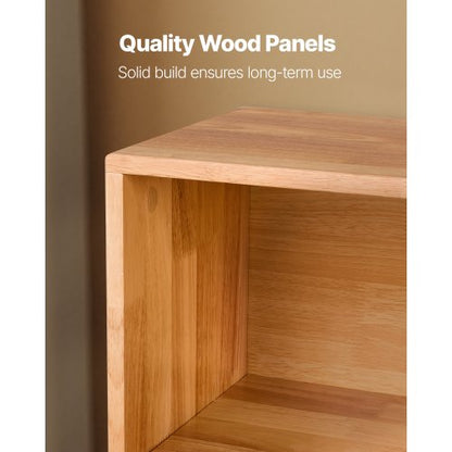 Montessoribokhylla, 870 mm bred leksaksförvaring, 2-vånings barndisplayskåp, dagismöbler, barnbokhylla för sovrum, barnrum, vardagsrum, entré, förskola, brun |  EU