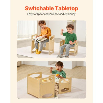 Avvänjningsbord och stolset Montessori Kids Aktivitetsbord och stol Trä