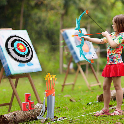 Kids Arrow Set LED Light Up Outdoor Archery Kit Children 10 arrows