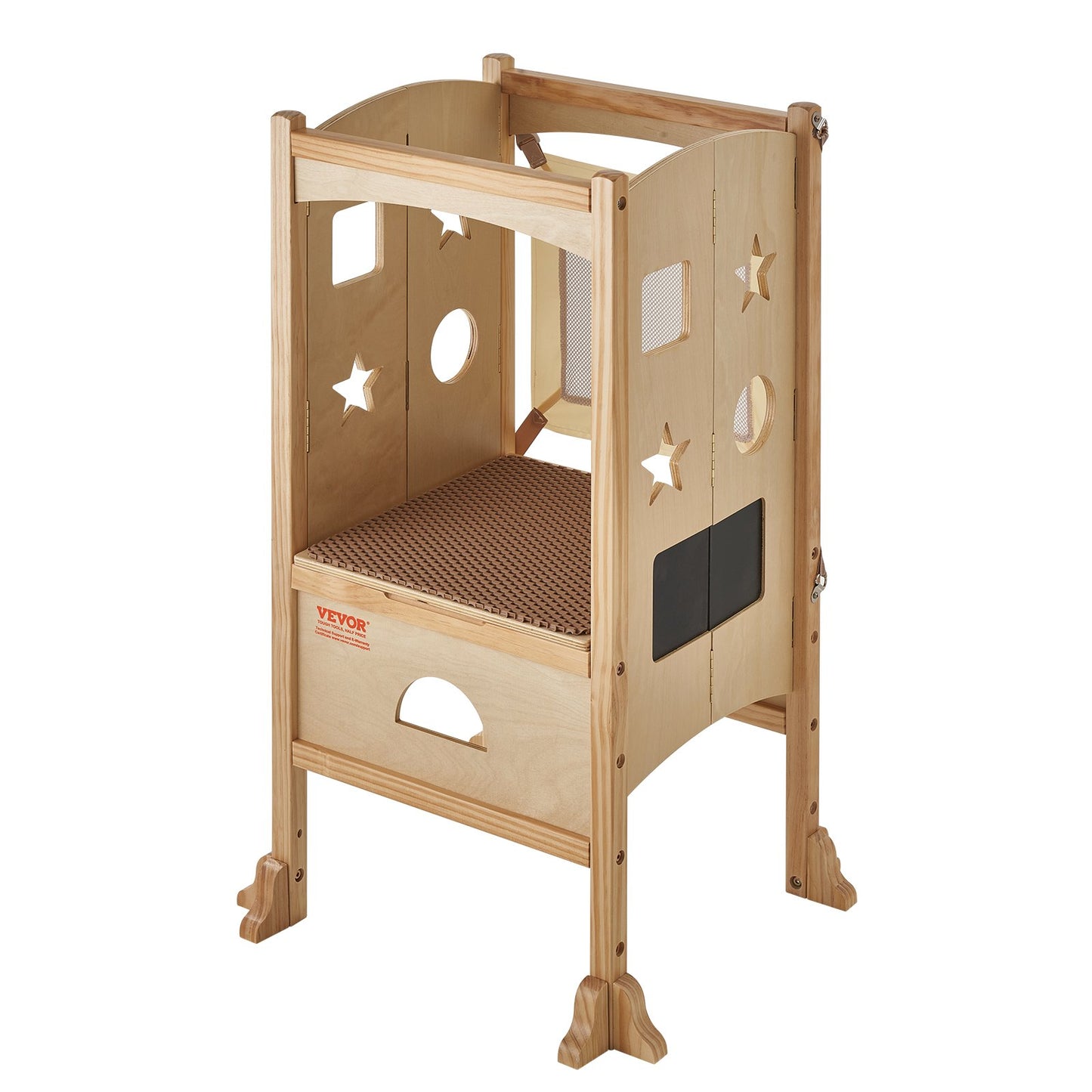 Foldable Tower Step Stool for Toddlers Children 3-Level Height 125 LBS Loading