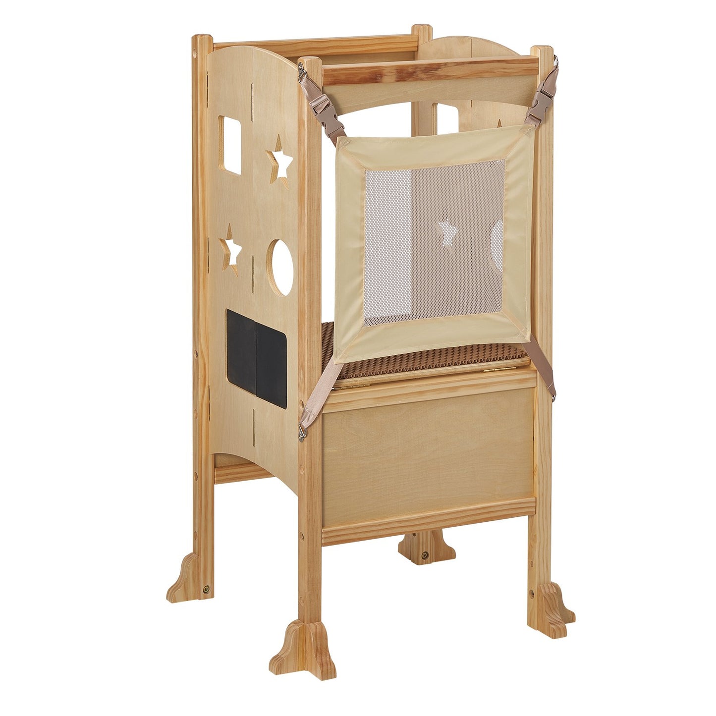 Foldable Tower Step Stool for Toddlers Children 3-Level Height 125 LBS Loading