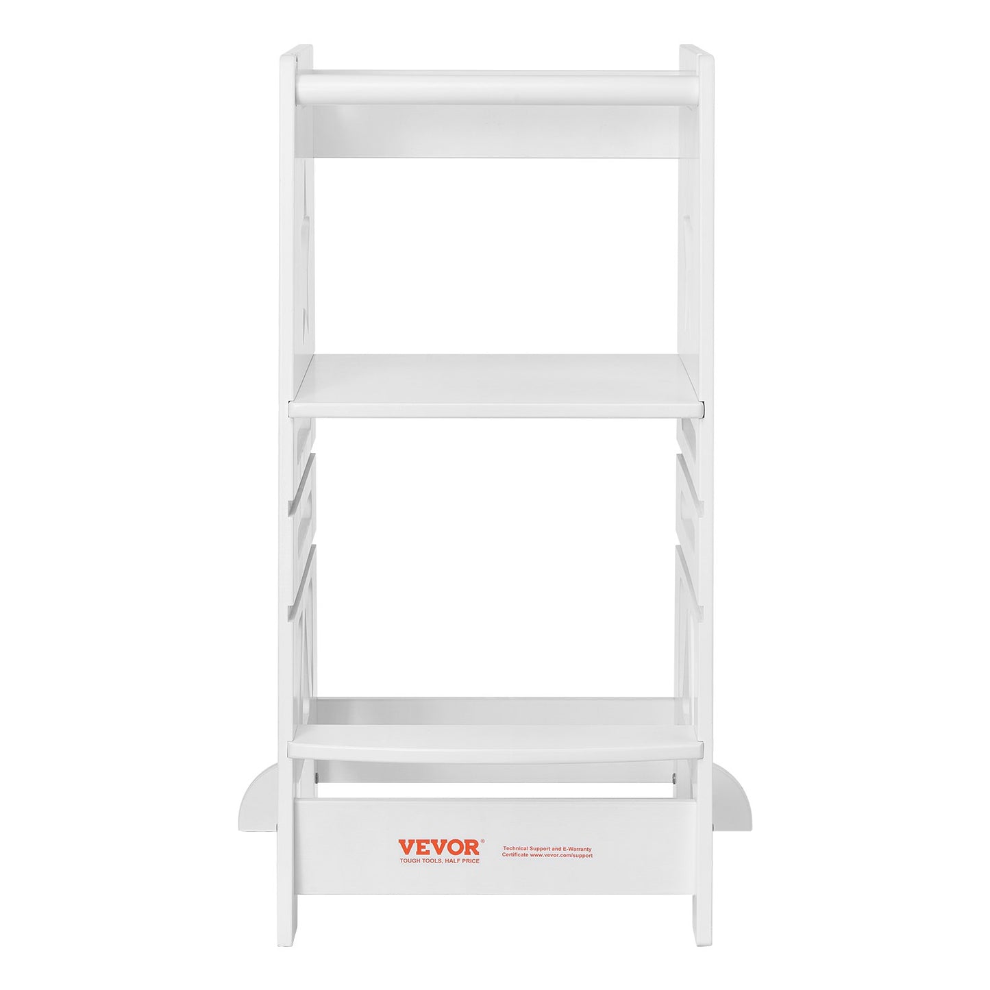 Turm-Tritthocker für Kleinkinder, 3-stufig, höhenverstellbar, 158 kg, Weiß