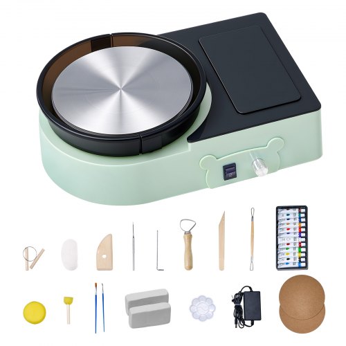 Mini Keramikhjul Elektrisk Lerhjul för Barn och Vuxna 158 mm Grön |  EU