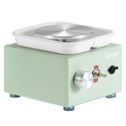 Mini Keramikhjul Elektrisk keramisk hjulmaskin 0-320RPM Hastighet Grön