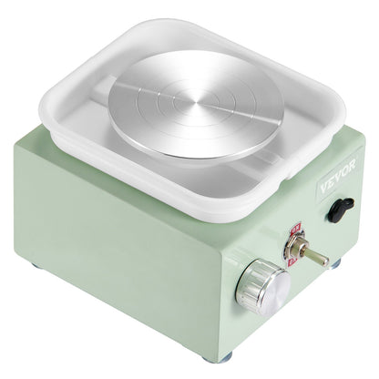 Mini Keramikhjul Elektrisk keramisk hjulmaskin 0-320RPM Hastighet Grön