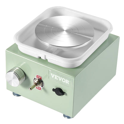 Mini Keramikhjul Elektrisk keramisk hjulmaskin 0-320RPM Hastighet Grön