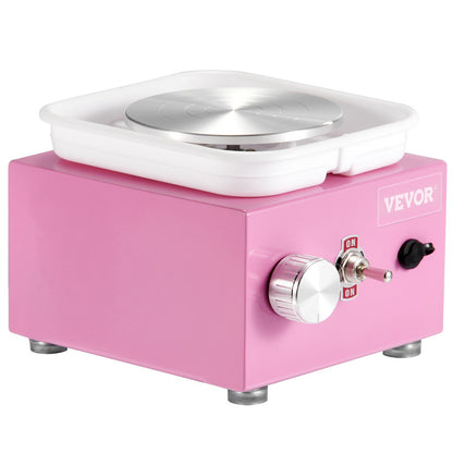 Mini Pottery Wheel Elektrisk Keramisk Wheel Machine 0-320RPM Hastighet Rosa