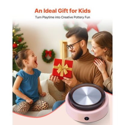 Mini Keramikhjul Elektrisk Lerhjul för Barn 158 mm Skivspelare Rosa |  EU