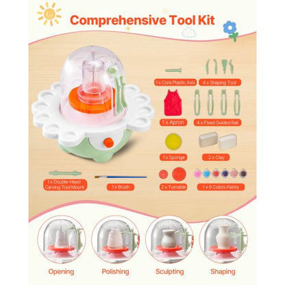 Mini Keramikhjul Elektrisk Lerhjul för Barn 50 mm och 80 mm Vändskivor |  EU