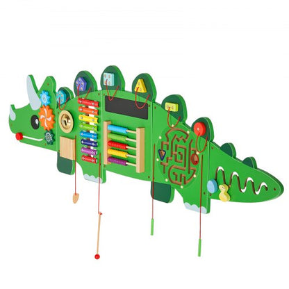 Dinosaur Activity Wall Busy Board with Panels 11 Activities Sensory Wall Panel | EU