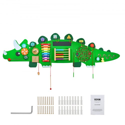 Dinosaur Activity Wall Busy Board with Panels 11 Activities Sensory Wall Panel | EU
