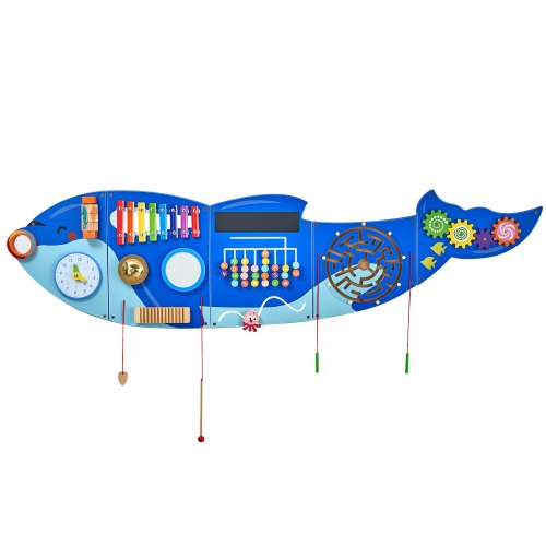 Killer Whale Activity Wall Busy Board Panels 12 Activities Sensory Wall Panel | EU