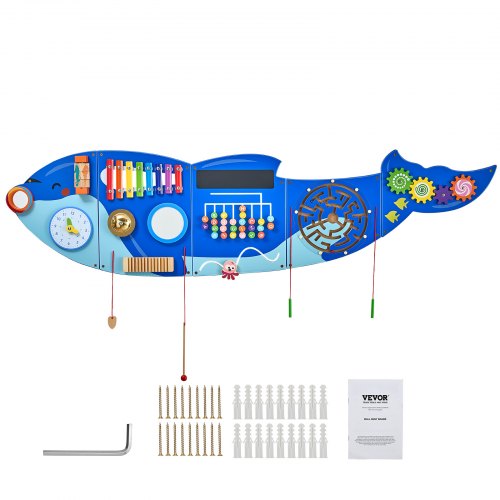 Killer Whale Activity Wall Busy Board Panels 12 Activities Sensory Wall Panel | EU