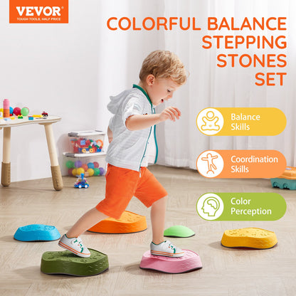 Kids Balance Stepping Stones Sensorisk hinderbana 6 ST Utomhus inomhus