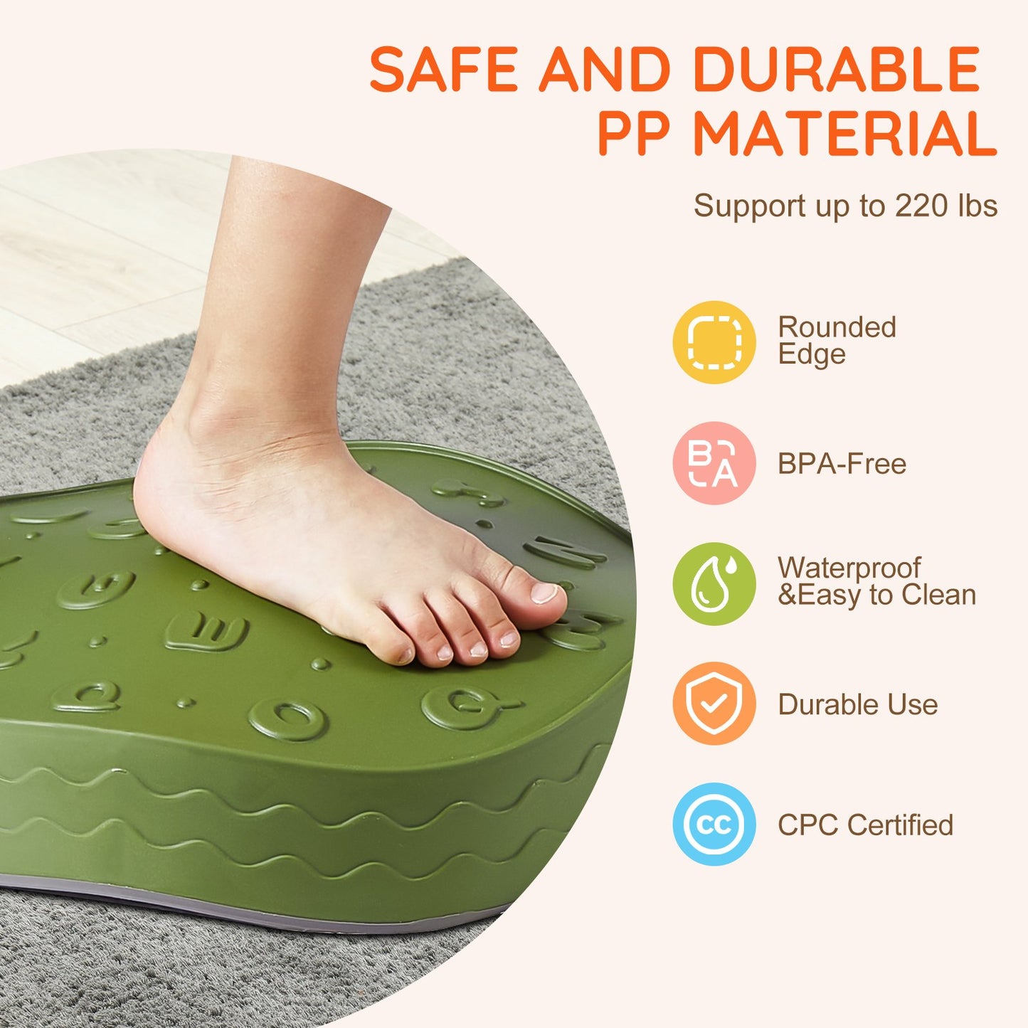 Kids Balance Stepping Stones Sensorisk hinderbana 6 ST Utomhus inomhus