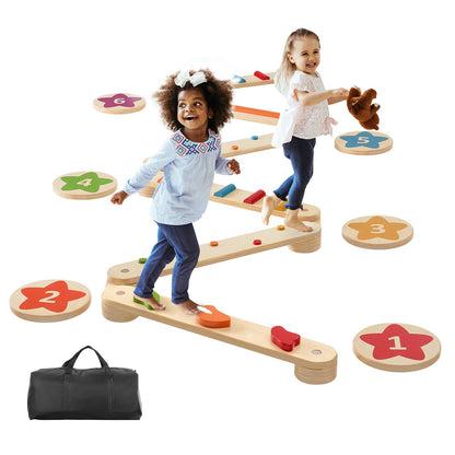 Kinder Schwebebalken Trittsteine Gym Hindernisse Kinder Balance Board 6PCS