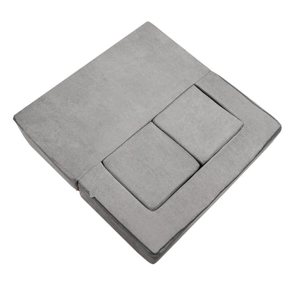 Modular leksoffa för barn 4st DIY Creative Sektionssoffa för barn mörkgrå