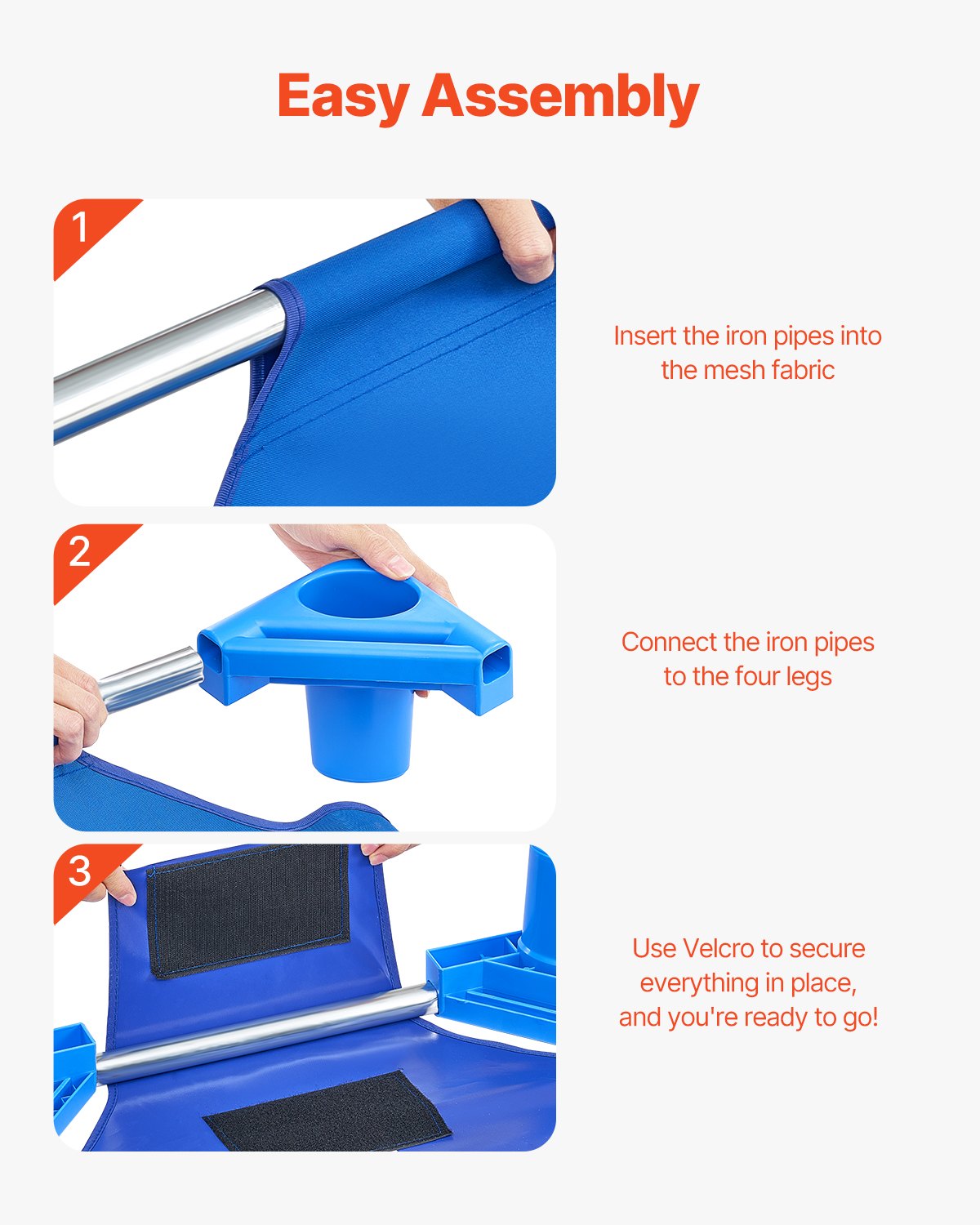 Stackable Crib 52" x 23" Nursery Beds for Kids Blue (Pack of 6)