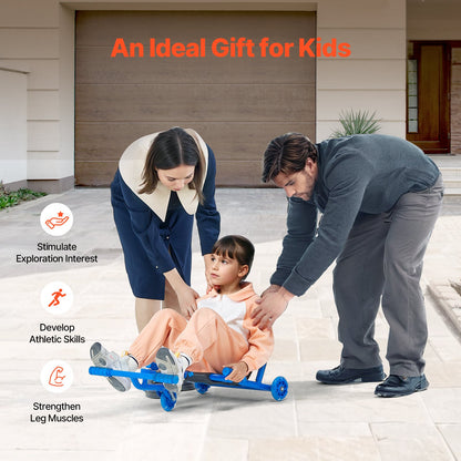 Ride on Scooter Powered by Zig-Zag Motion Drift Cart for Kids Ages 4+