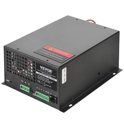 CO2 laser power supply for 60W laser tube, constant current protection, open circuit protection, fast heat dissipation, compatible with laser engravers and cutters of multiple brands