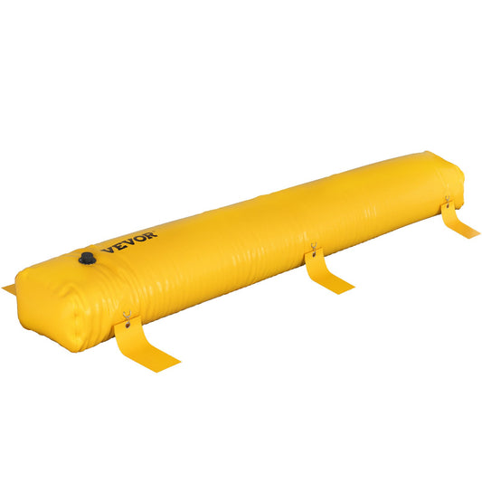 Översvämningsbarriär, 12 fot längd x 12 i höjd Sandsäck alternativ, vattenbarriär för översvämning med stor vattentät effekt, återanvändbara PVC-vattenavledningsrör, översvämningsbarriärer för hem, dörr, garage