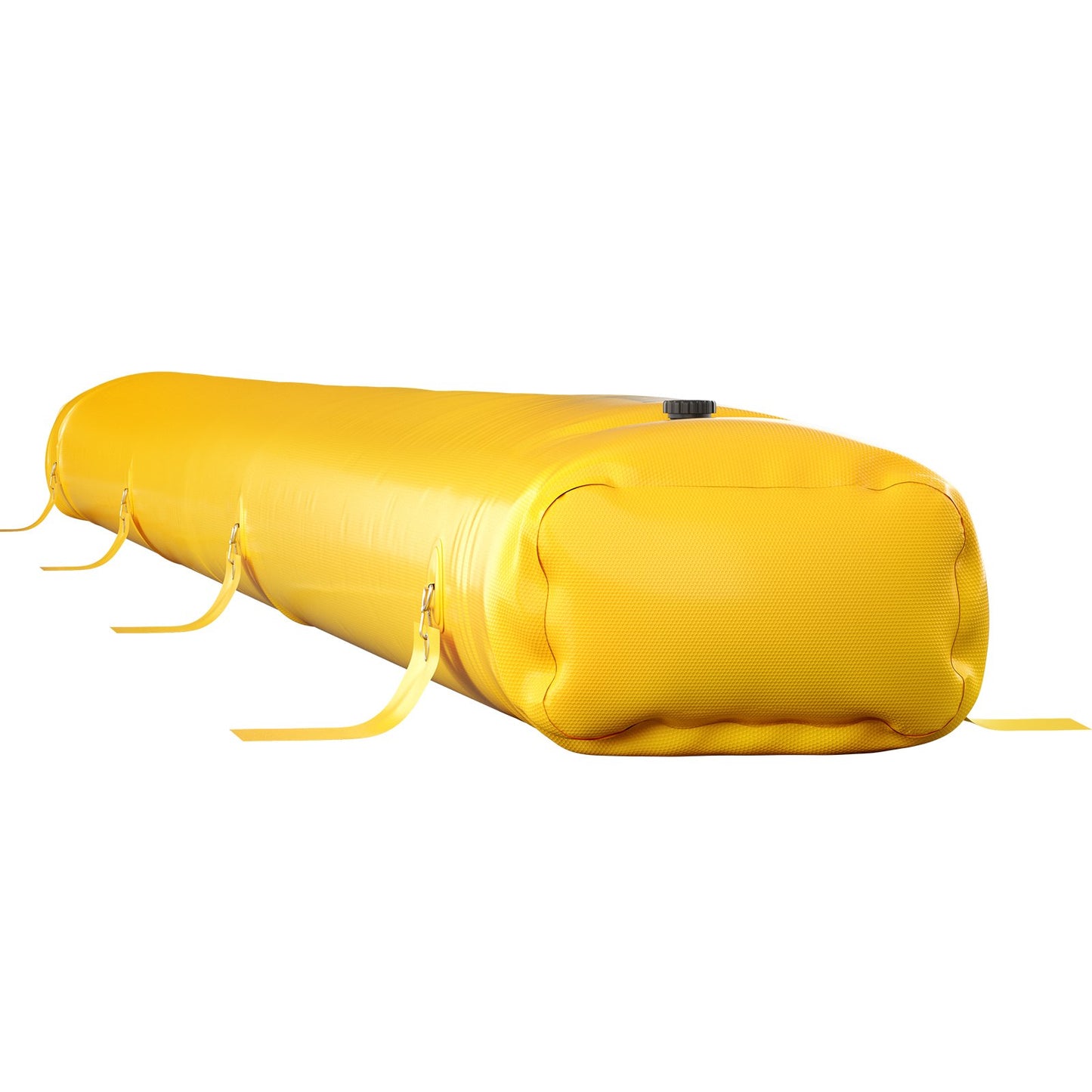 Flood Bag, 24 fot längd x 12 i höjd, återanvändbara PVC vattenavledningsrör, lätt med utmärkt vattentät effekt Används för dörröppningar, garage, gul