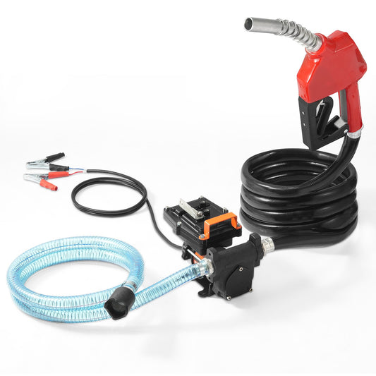 Kraftstoffförderpumpe, 12 V, 15 GPM, 1/4 PS, Dieselpumpe mit automatischer Kraftstoffdüse