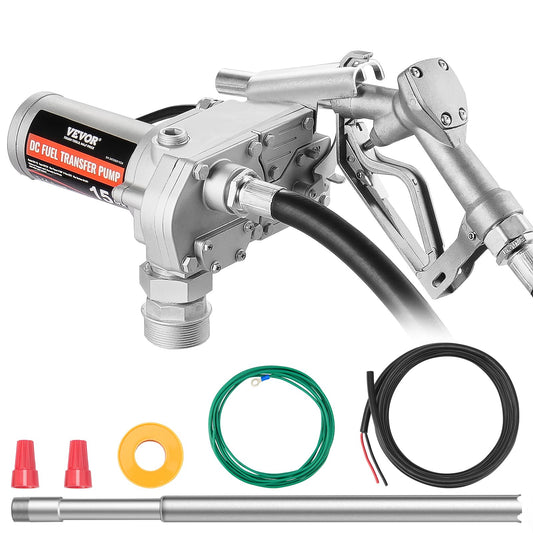 Bränsleöverföringspump 12V 15 GPM 1/5 HK dieselpump med automatiskt bränslemunstycke