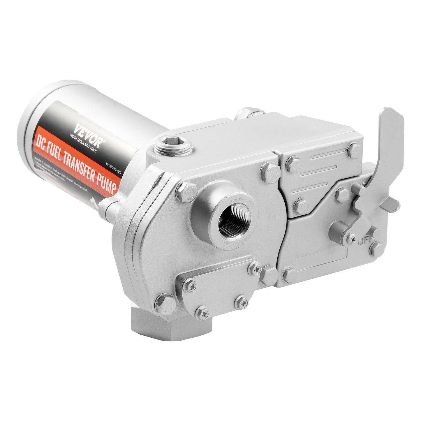 Bränsleöverföringspump 12V 15 GPM 1/5 HK dieselpump med automatiskt bränslemunstycke