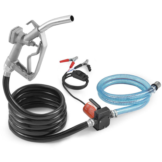 Kraftstoffförderpumpe, 12 V, 5 GPM, 1/7 PS, Dieselpumpe mit automatischer Kraftstoffdüse