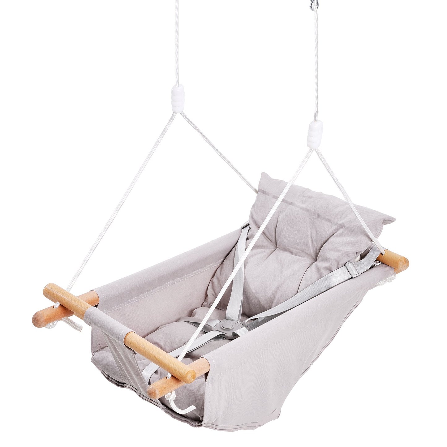 Canvas Hammock Swing 3 Positions Baby Swing 5-Point Harness Indoor Outdoor