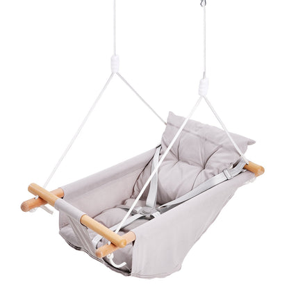 Canvas Hammock Swing 3 Positions Baby Swing 5-Point Harness Indoor Outdoor