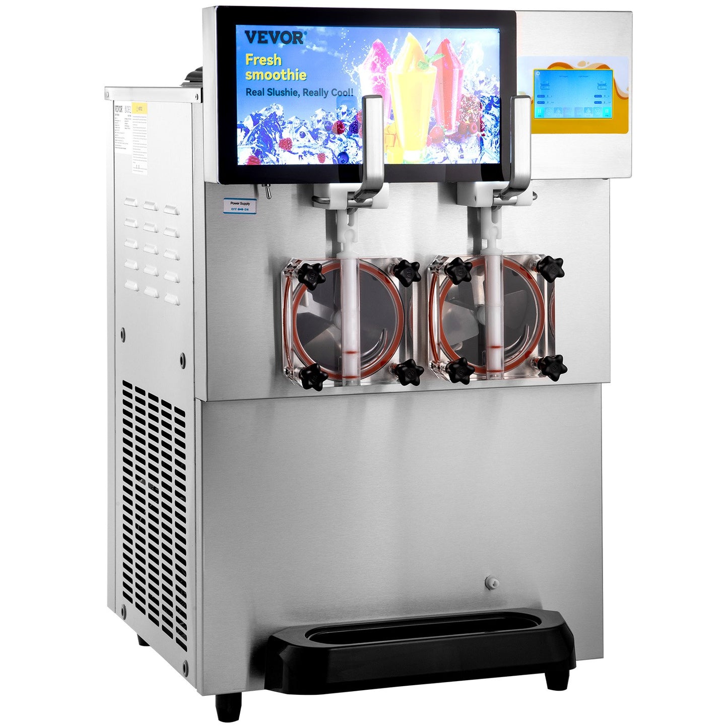 8L / 2,1 Gal dubbelskål kommersiell Slushy Machine Margarita Smoothie Frozen Drink
