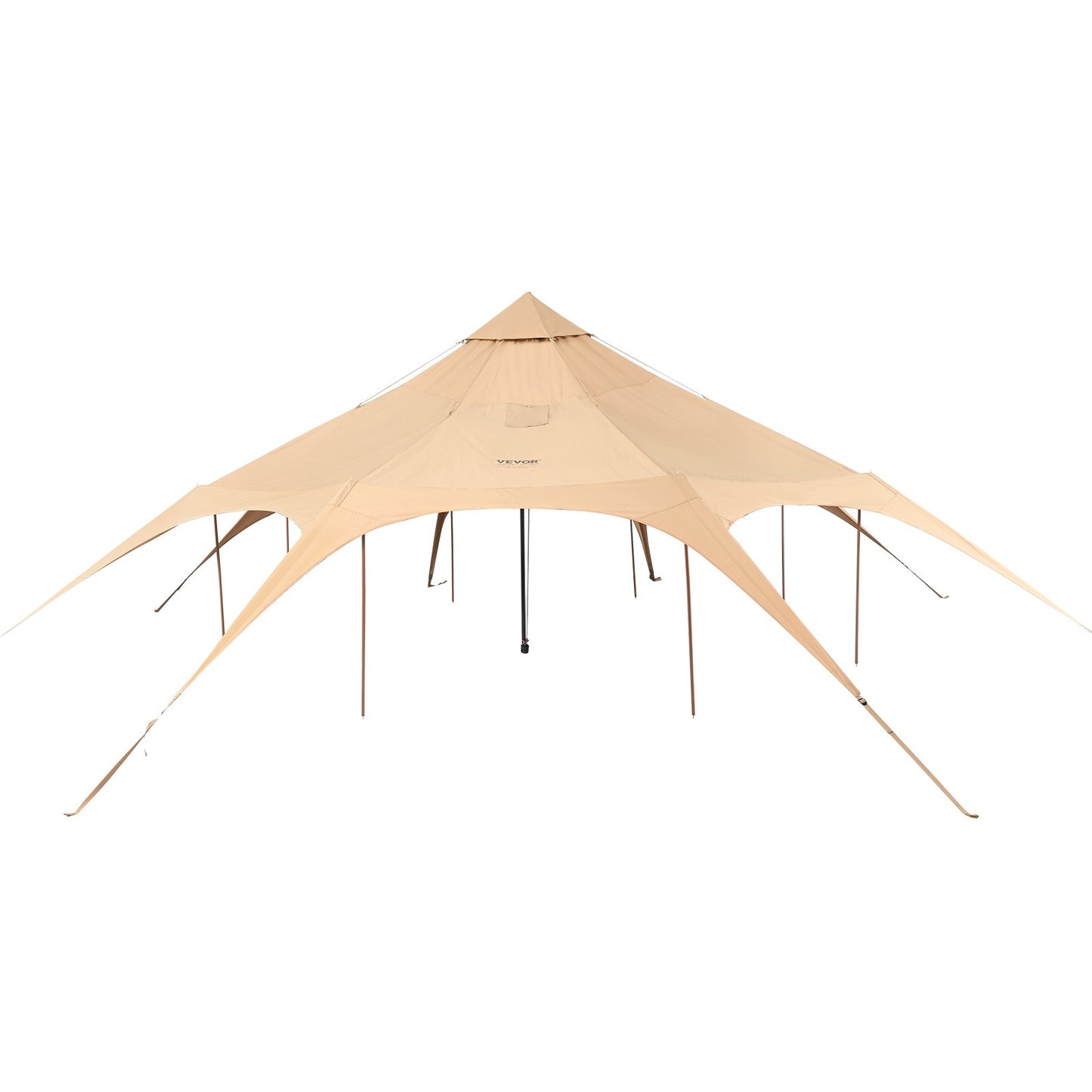 Canvas tält, 4 säsonger 5 m/16,4 fot klocktält, canvas tält för camping med kaminjack, andningsbart jurttält för upp till 8 personer, familjecamping utomhusjaktfest
