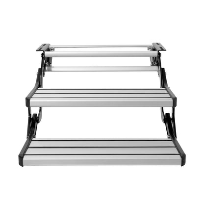 RV Steps 2-Step Manual Retractable Motorhome Stairs 440 LBS RV Trailer Camper