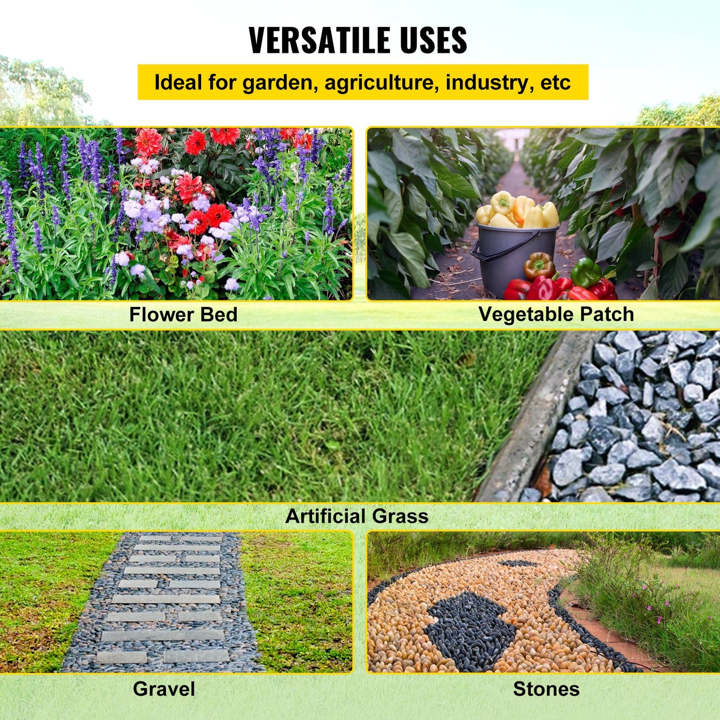 Unkrautbarriere, 5,8 oz Landschaftsgewebe, 3 ft x 300 ft Abdeckmatte, strapazierfähiges gewebtes Geotextil zur Graskontrolle für Garten, Terrasse, Schwarz