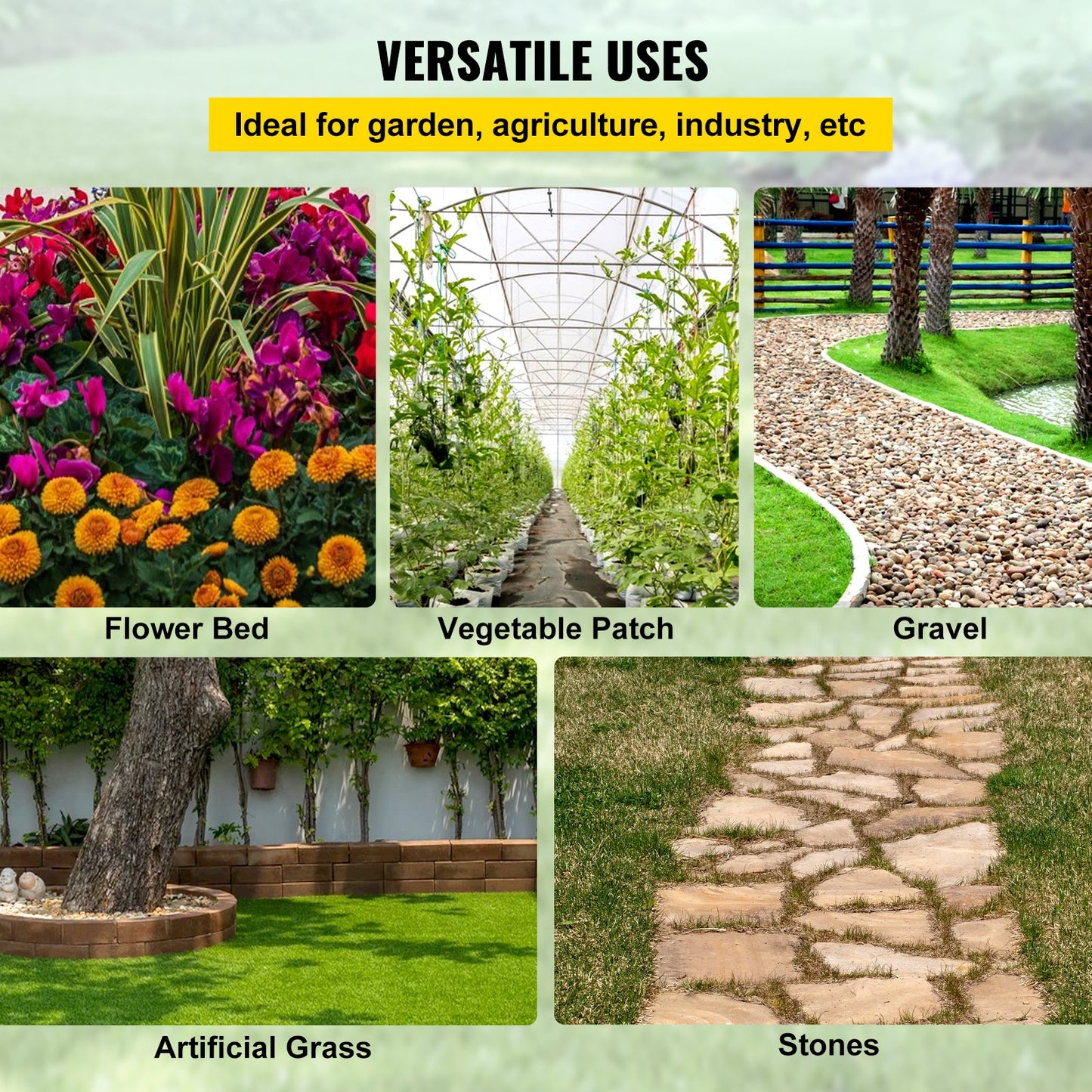 Unkrautvlies für den Garten, 160 g, strapazierfähiges Landschaftsgewebe, 1,22 m x 30,44 m, Unkrautblocker für Bodenbedeckung im Garten, gewebtes Geotextilgewebe für Landschaftsbau, Gartenarbeit, Unterlage, Schwarz