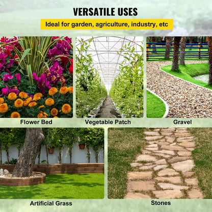 Unkrautvlies für den Garten, 160 g, strapazierfähiges Landschaftsgewebe, 1,22 m x 30,44 m, Unkrautblocker für Bodenbedeckung im Garten, gewebtes Geotextilgewebe für Landschaftsbau, Gartenarbeit, Unterlage, Schwarz