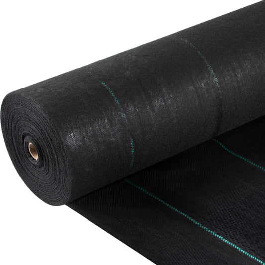 Weed Barrier Landscape Fabric, 5 x 250 Feet, 5 Oz Premium Woven Ground Cover Heavy Duty PP Material and Easy Installation, Single Layer for Outdoor Garden, Lawn, Driveway, Black